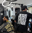 ✝️ Jesus Saves, I Fade Tee – Faith Meets the Fade