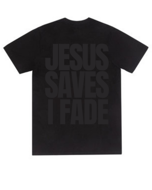 Jesus Saves I Fade – Black on Black 3D Puff Edition