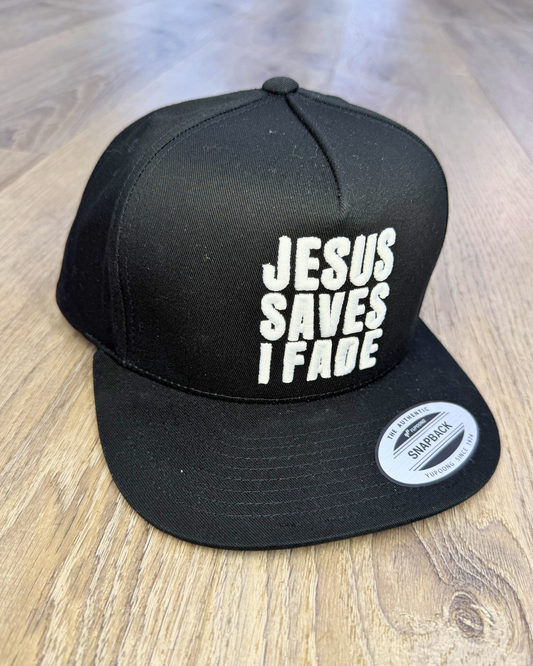 Jesus Saves I Fade Snapback Hat