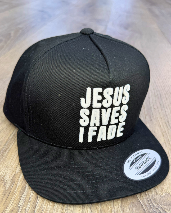 Jesus Saves I Fade Snapback Hat
